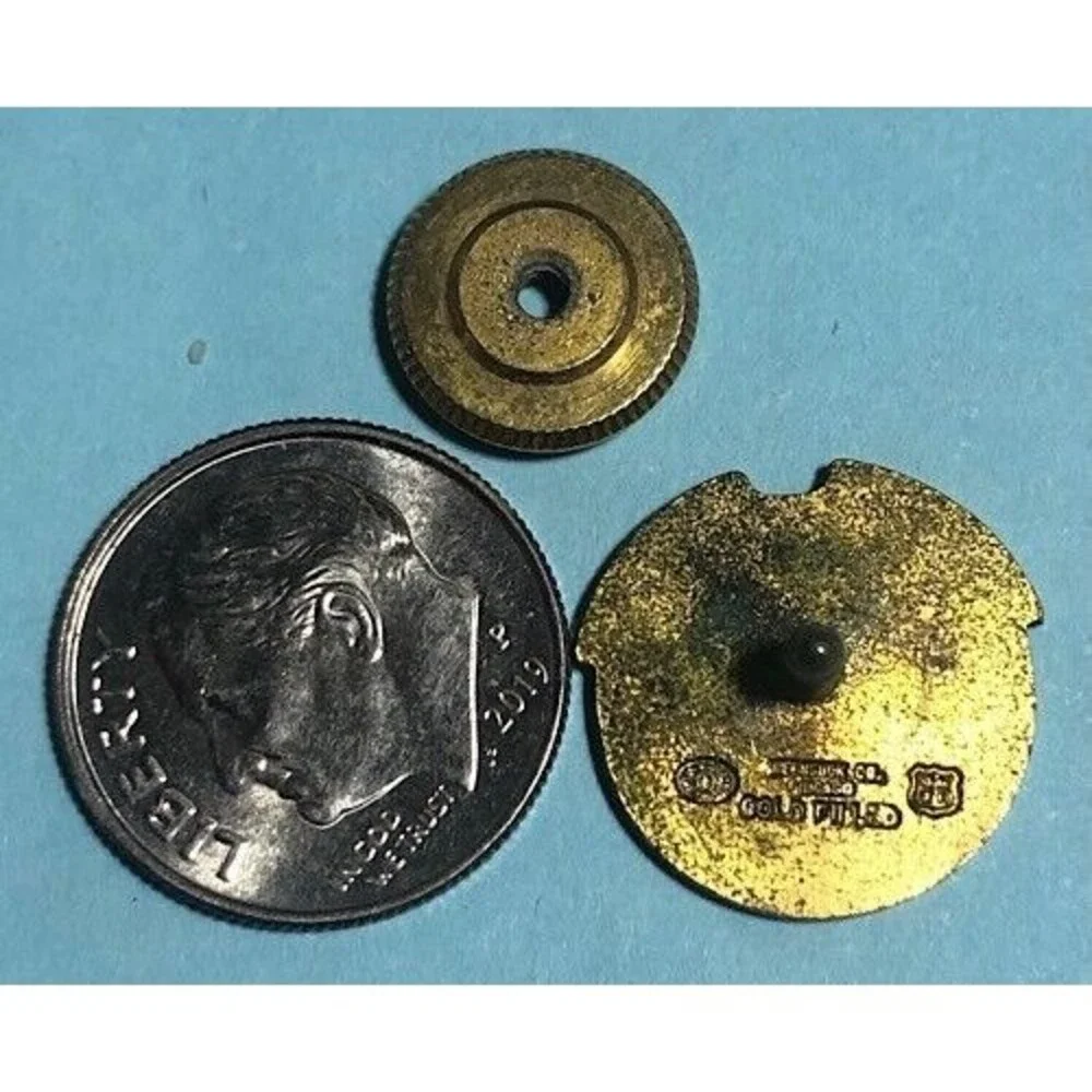 15 Year Member Lime Gypsum Cement AFL CIO CLC Union, Gold Filled Screw back Pin
